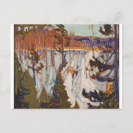 Vintage Canadian Tommy Thomson Snö Bank Vykort