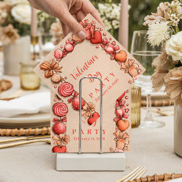 Vintage Candy Hearts Valentine Party Pappersservett