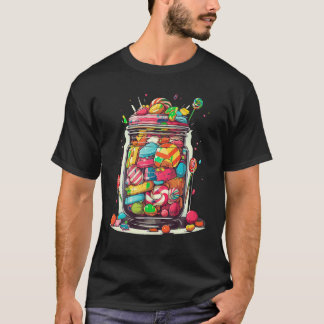 vintage Candy Sweets Confectionery Gummy Chocolate T Shirt