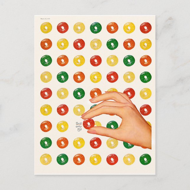 Vintage Candy Vykort (Framsida)