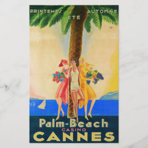 Vintage Cannes Fransk Travel