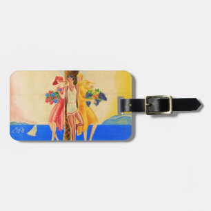Vintage Cannes Fransk Travel Bagagebricka