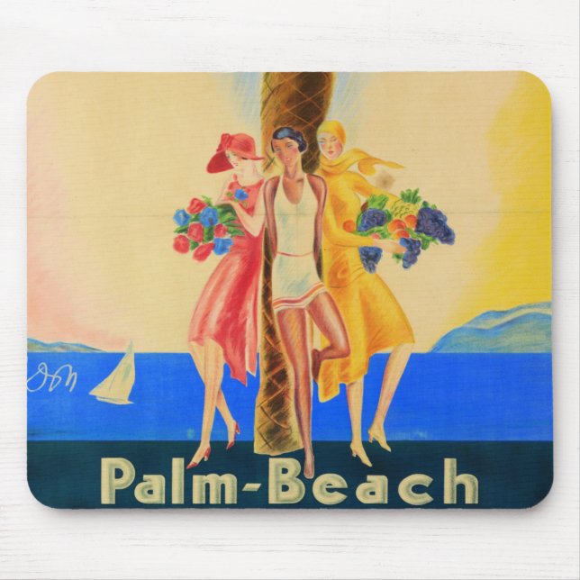 Vintage Cannes Fransk Travel Musmatta (Framsidan)