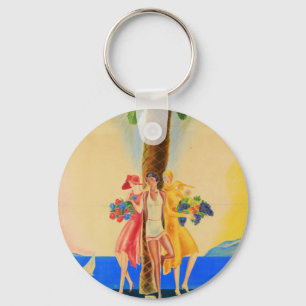 Vintage Cannes Fransk Travel Nyckelring