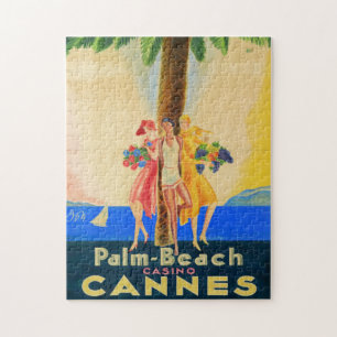 Vintage Cannes Fransk Travel Pussel