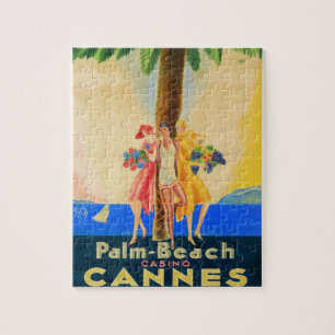 Vintage Cannes Fransk Travel Pussel