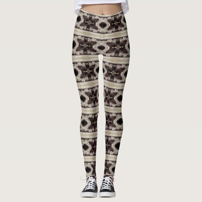 Vintage Cannes Saint-Honorat ökloster Leggings (Framsida)