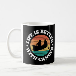 Vintage Canoeing with Canoes Kaffemugg