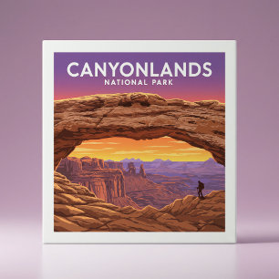 Vintage Canyonlands nationalpark Kakelplatta