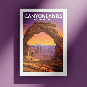 Vintage Canyonlands nationalpark Vykort