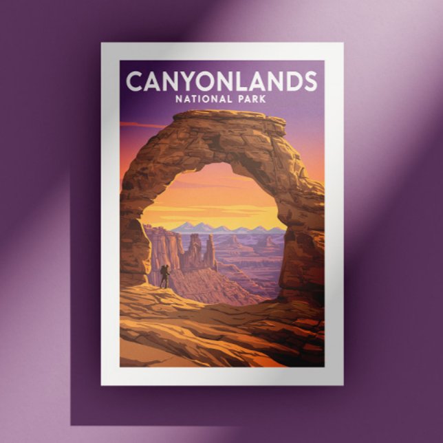 Vintage Canyonlands nationalpark Vykort (Skapare uppladdad)
