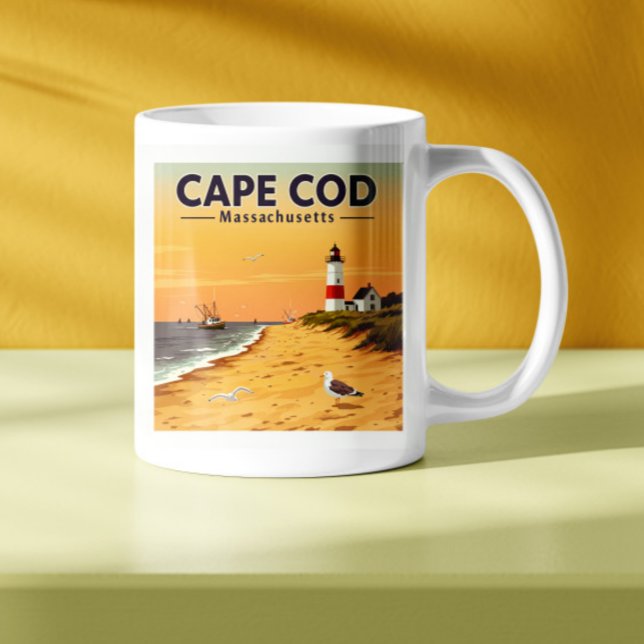 Vintage Cape Cod Massachusetts Kaffemugg (Skapare uppladdad)