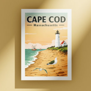 Vintage Cape Cod Massachusetts Vykort