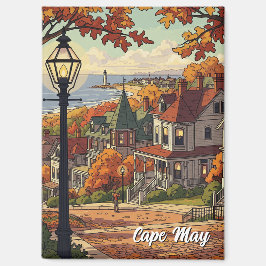 Vintage Cape May New jersey Travel Magnet