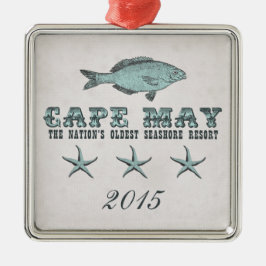 Vintage Cape May Seashore Resort Ornament