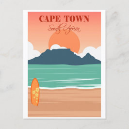 Vintage Cape Town South Afrika Travel Vykort