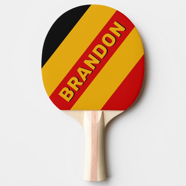 Vintage Capital City Fetbold Streck med Namn Pingisracket (Framsidan)