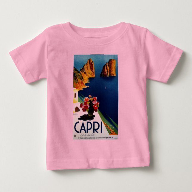 Vintage Capri Italien Resa Tee Shirt (Framsida)