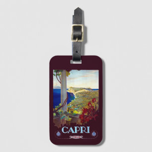 Vintage Capri Italien Travel Bagagebricka