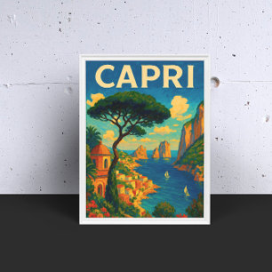 Vintage Capri Italien Travel Poster