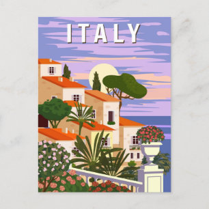 Vintage Capri Italien Travel Sorrento Neapel turis Vykort