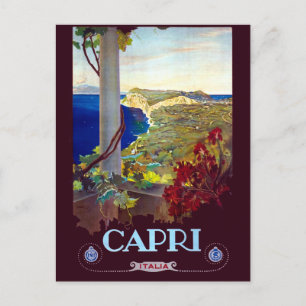 Vintage Capri Italien Travel Vykort