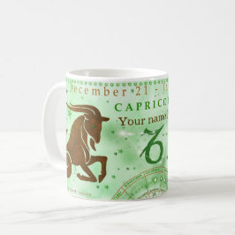 Vintage Capricorn zodiac Kaffemugg