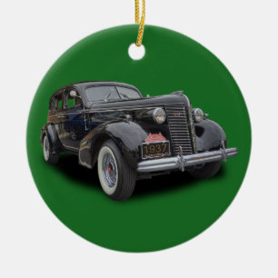 VINTAGE CAR 1937 JULGRANSPRYDNAD KERAMIK