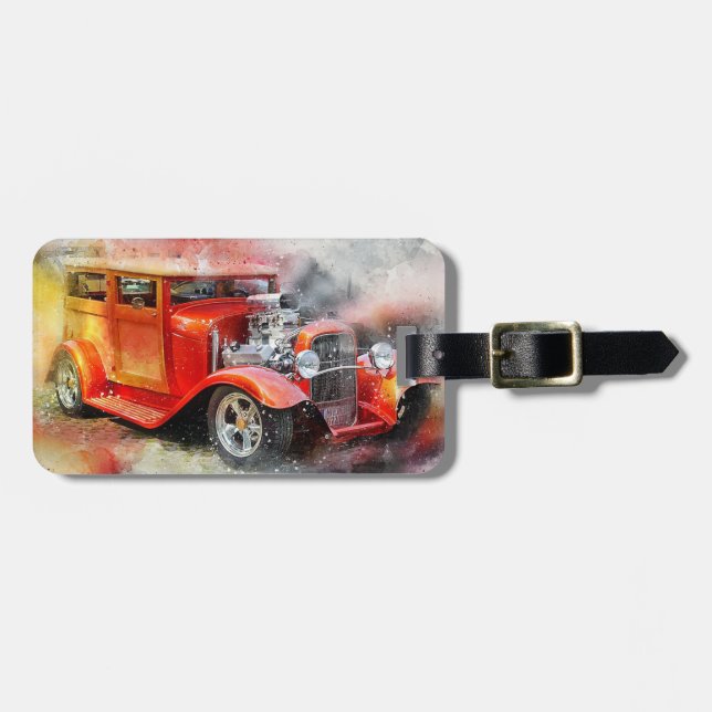 Vintage car bagagebricka (Horisontell Framsida)