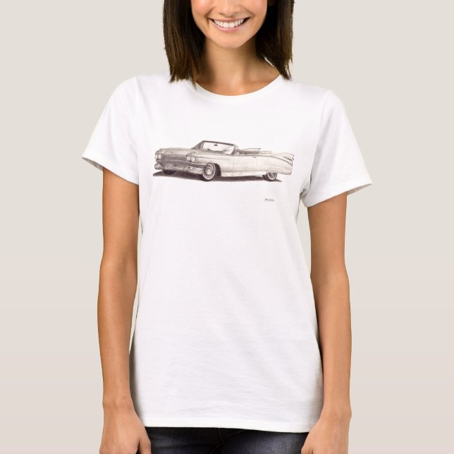 Vintage car: Cadillac eldorado Tee (Framsida)