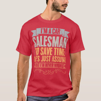 Vintage Car Dealership Humor For Car Salesperson g T Shirt