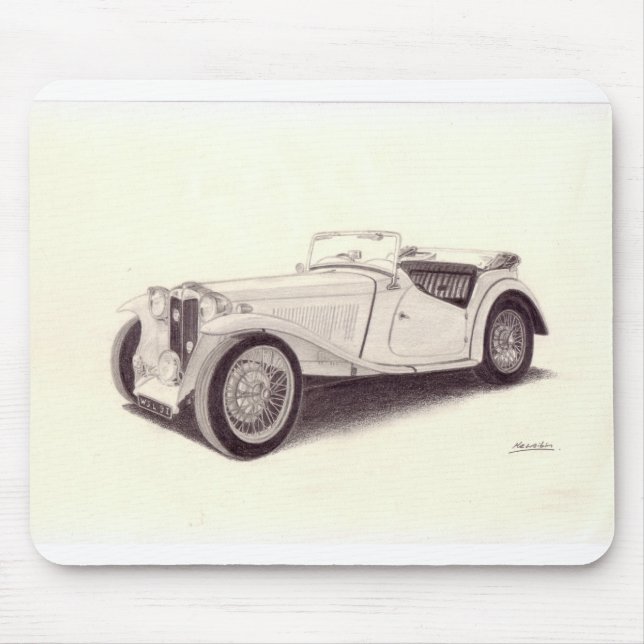 Vintage car: MG TC Musmatta (Framsidan)