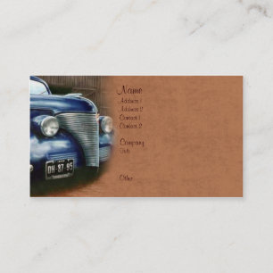 Vintage car visitkort