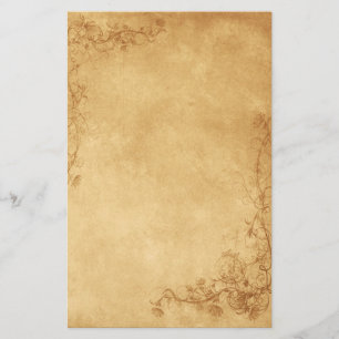 Vintage Caramel Brown Brevpapper