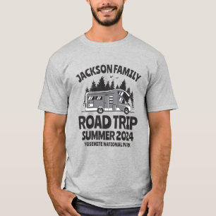Vintage Caravan Family Reunion Camping Road Resa T Shirt