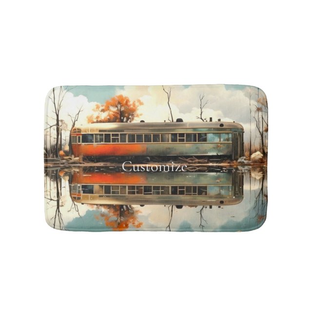 Vintage Caravan Trailer RV Thunder_Cove Badrumsmatta (Framsidan)