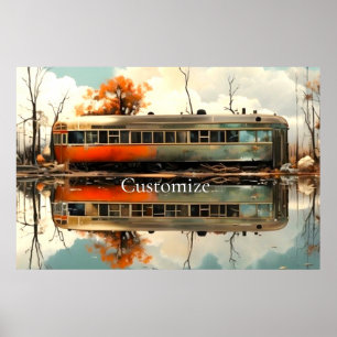 Vintage Caravan Trailer RV Thunder_Cove Poster