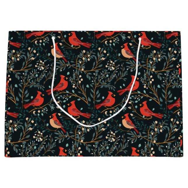 Vintage Cardinal Gift Bag (Framsidan)