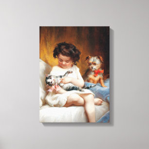 Vintage Carl Reichert The Little Darling Canvastryck