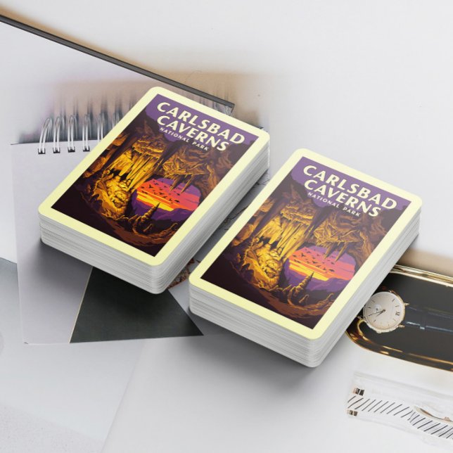Vintage Carlsbad Caverns nationalpark Casinokort (Skapare uppladdad)