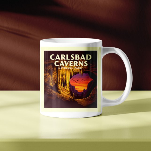 Vintage Carlsbad Caverns nationalpark Kaffemugg (Skapare uppladdad)
