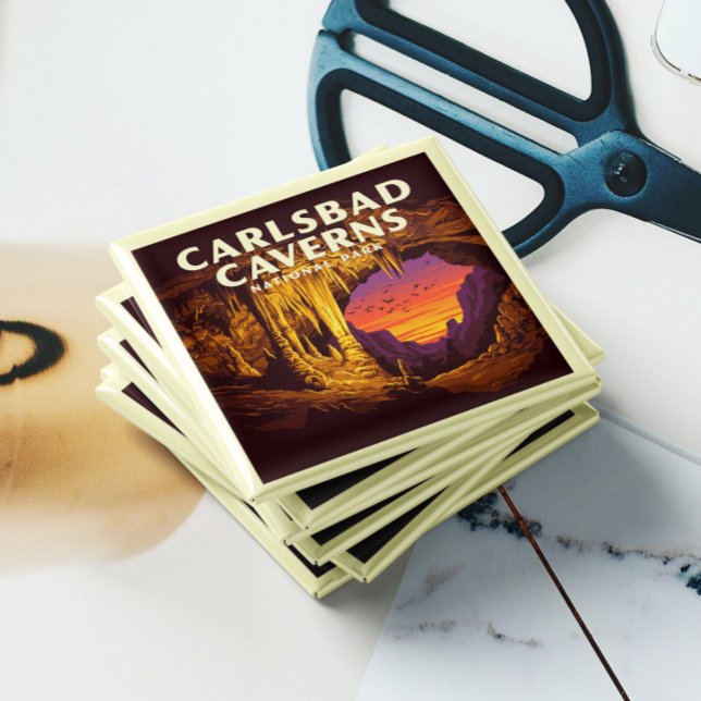 Vintage Carlsbad Caverns nationalpark Magnet (Skapare uppladdad)