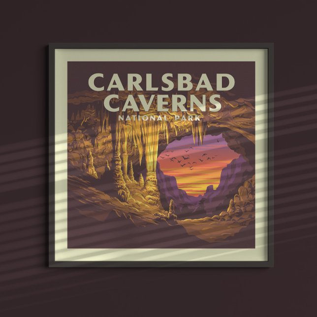 Vintage Carlsbad Caverns nationalpark Poster (Skapare uppladdad)