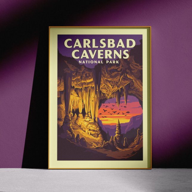 Vintage Carlsbad Caverns nationalpark Poster (Skapare uppladdad)