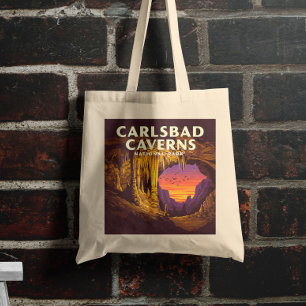 Vintage Carlsbad Caverns nationalpark Tygkasse