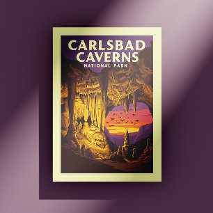 Vintage Carlsbad Caverns nationalpark Vykort