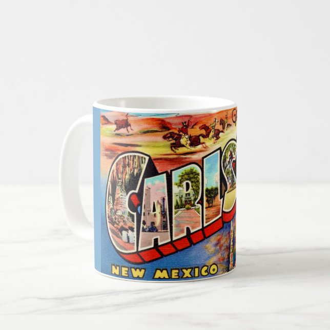 Vintage Carlsbad NM Mug Kaffemugg (Framsida vänster)