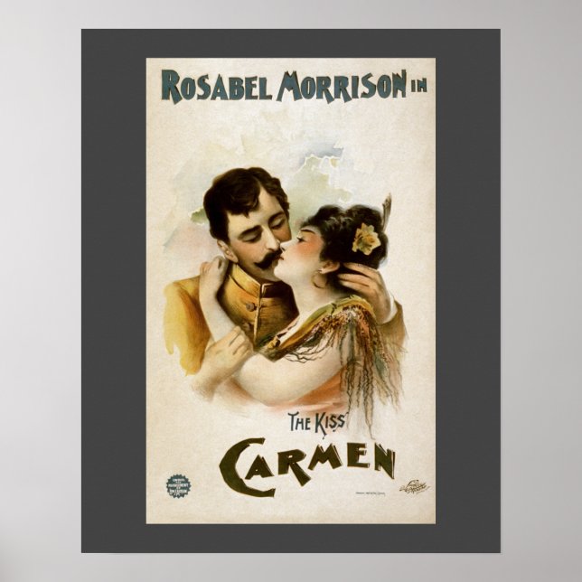Vintage Carmen The Kiss Poster (Framsidan)