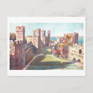Vintage Carnarvon Castle Vykort
