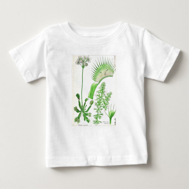 Vintage Carnivorous Plant Print Tee (Framsida)